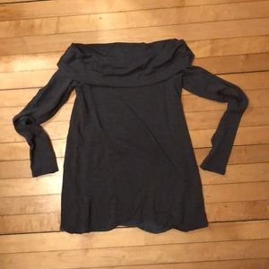 Grey off the shoulder sweater